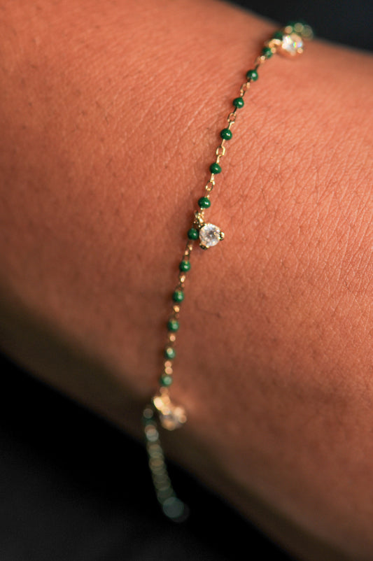 Green Bead Bracelet
