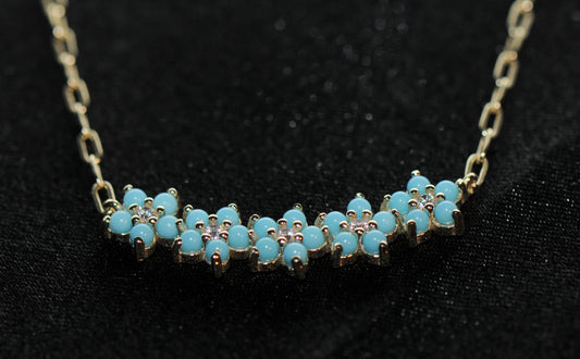 Blue Flower Necklace