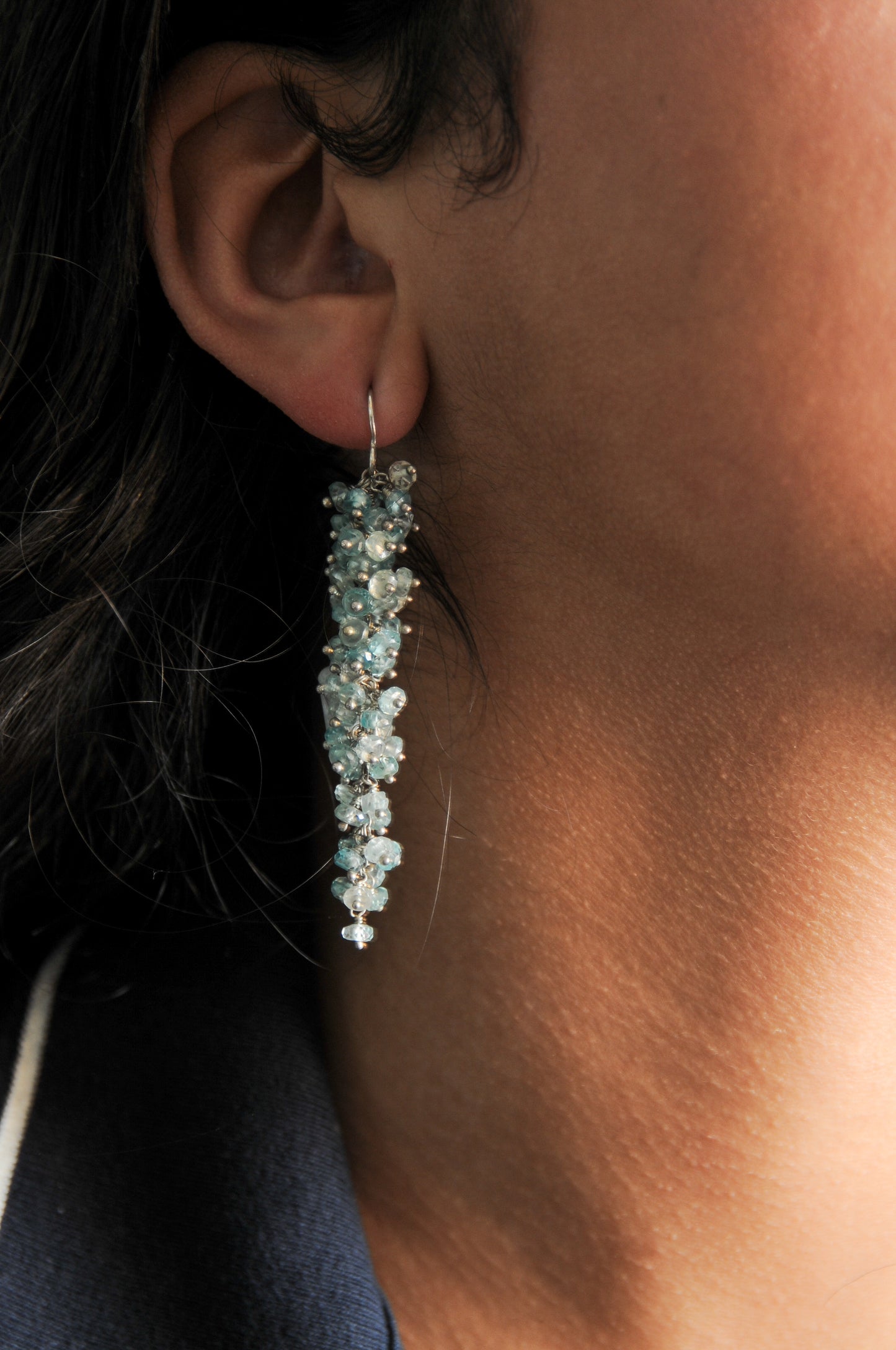 Baby blue Sapphire Earrings