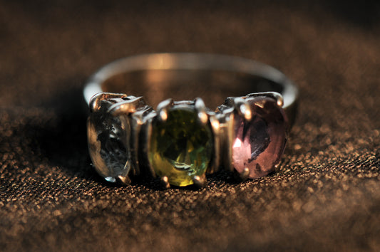 Blue, Green, Pink Ring