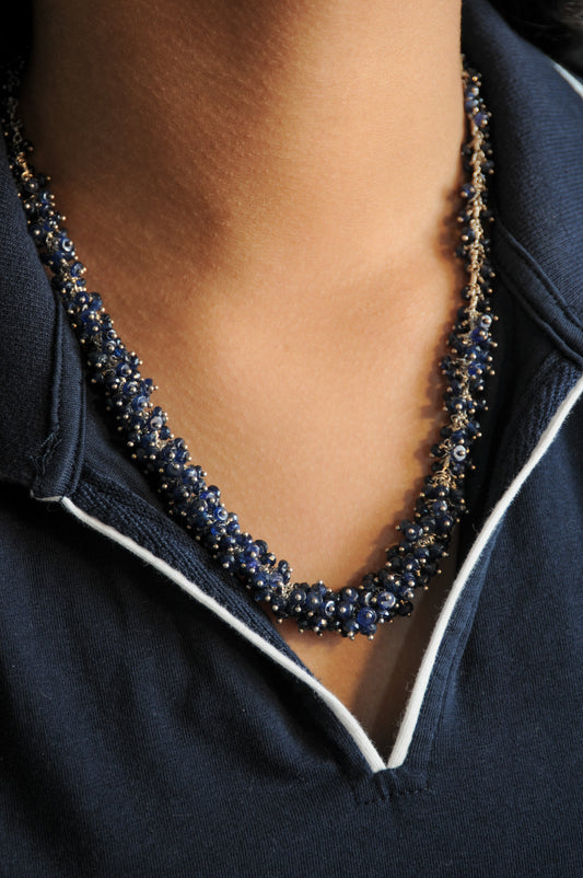 Blue Ruby Necklace