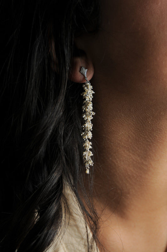 Pearl Grape Earrings