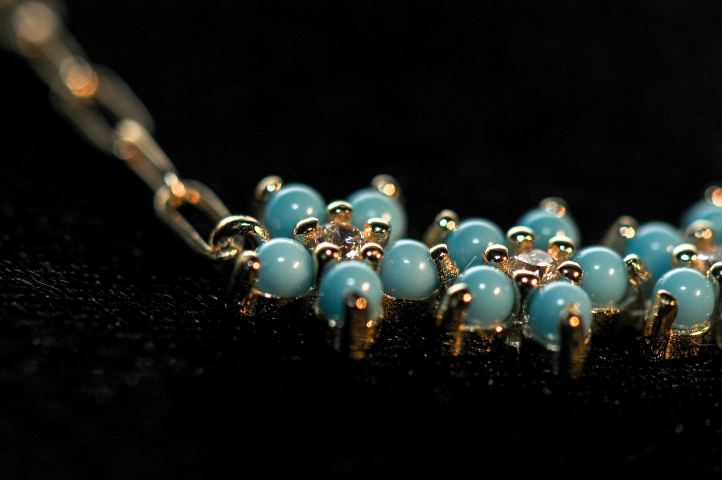 Blue Flower Necklace