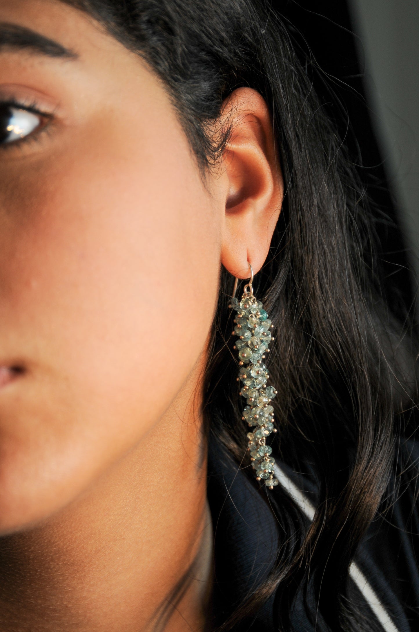 Baby blue Sapphire Earrings