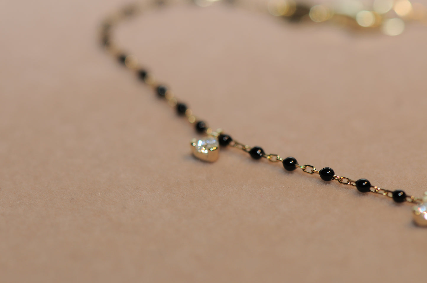 Black Bead Necklace