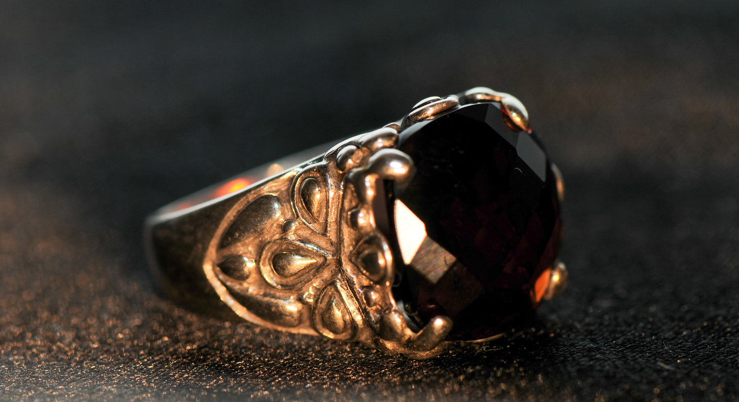 Scarlet Spark Ring