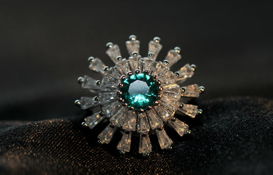 Turquoise Color Sun Ring